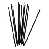 Prime Source 5.25 inch Black Polypropylene Hot Beverage Stirrer, 1000 / Box