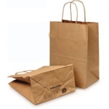 Duro Bag Dubl Life Bistro Shopping Bag, Kraft, 10"x6.75"x12", handle. 250 per case.